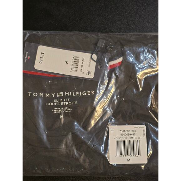 Tommy Hilfiger - Slim Fit T-Shirt - Medium - Black - NWT ORIGINAL PACKAGING - Picture 6 of 7
